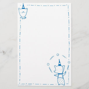 Papelería Oso del circo que hace juegos malabares