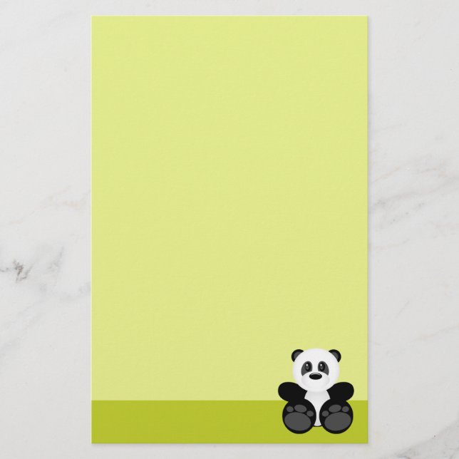 Papelería Oso Panda de Bambú (Anverso)