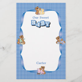 Papelería Oso Scrapbooking del bebé