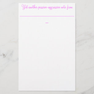 Papelería Otra más nota agresiva pasiva de: