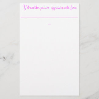 Papelería Otra más nota agresiva pasiva de:
