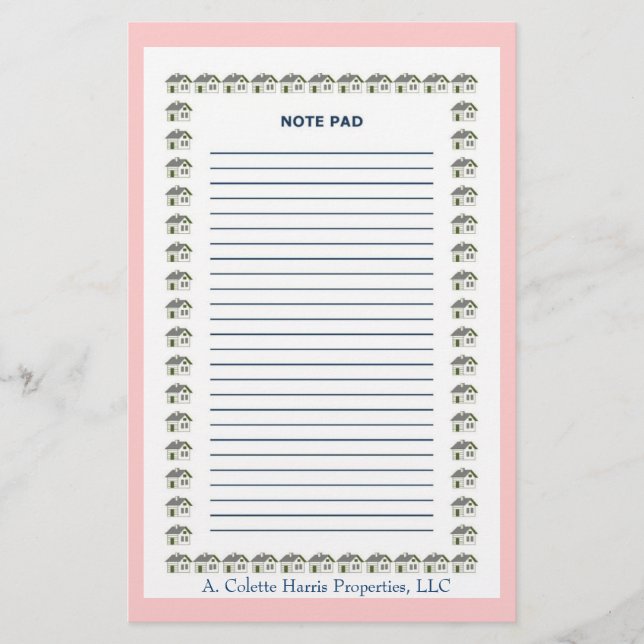 Papelería Pad de notas - Diseño 7 (Anverso)