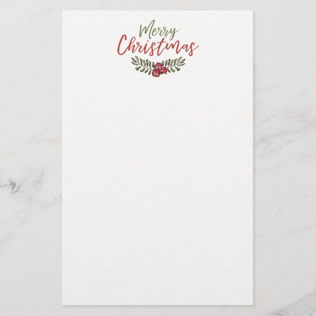 Papelería Página inmóvil floral de la guirnalda el | del (Anverso)