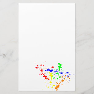 Papelería Paint splash abstract art colorido