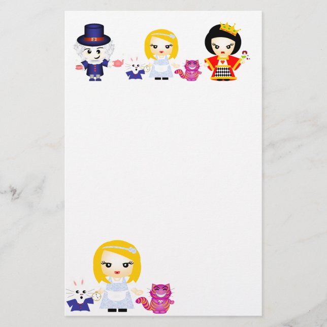 Papelería País de las maravillas (Anverso)