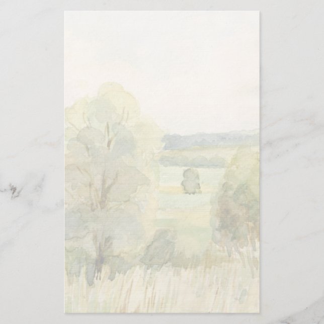 Papelería Paisaje acuarela (Anverso)