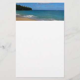 Papelería Paisaje de vacaciones tropicales en la playa de Sa