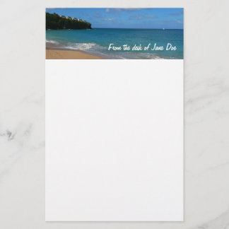 Papelería Paisaje de vacaciones tropicales en la playa de Sa