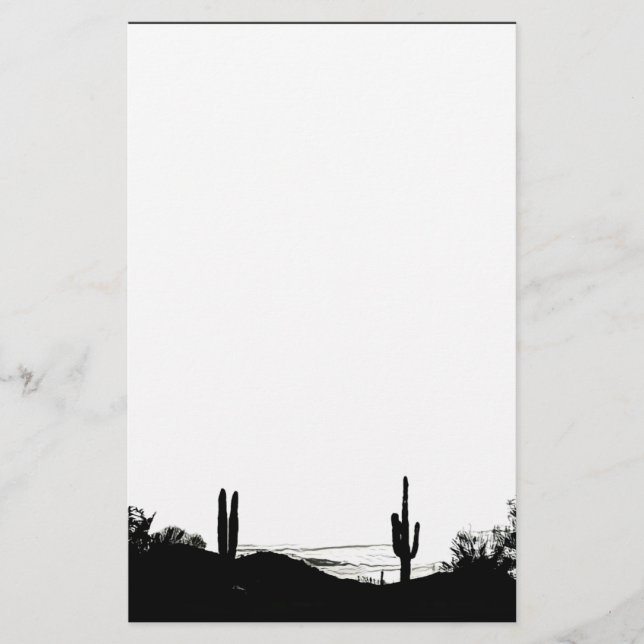 Papelería Paisaje del desierto (Anverso)