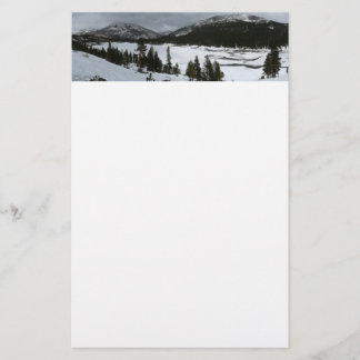 Papelería Paisaje invernal Snowy Ellery Lake California