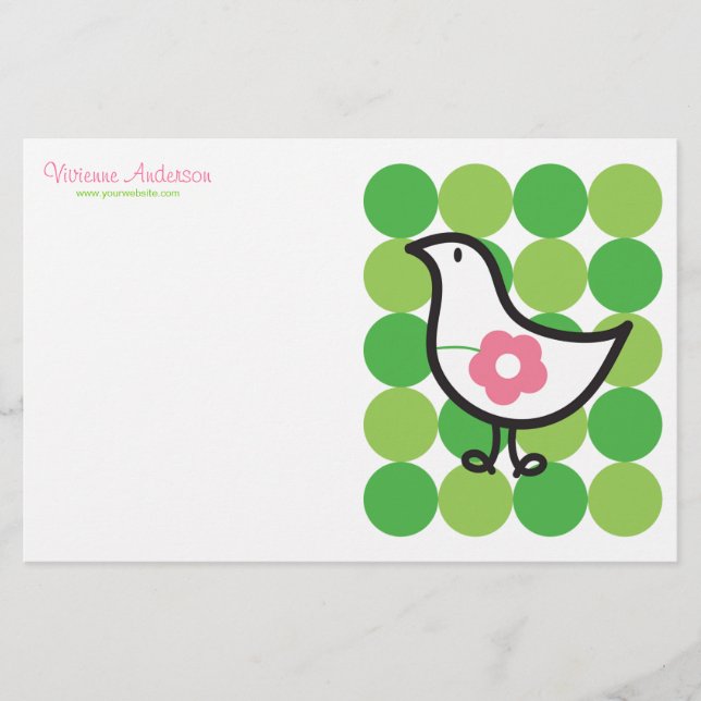 Papelería Pájaro maricón martín retro puño caprichoso (Anverso)