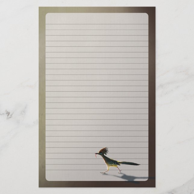 Papelería Pájaro temprano, efectos de escritorio (Anverso)