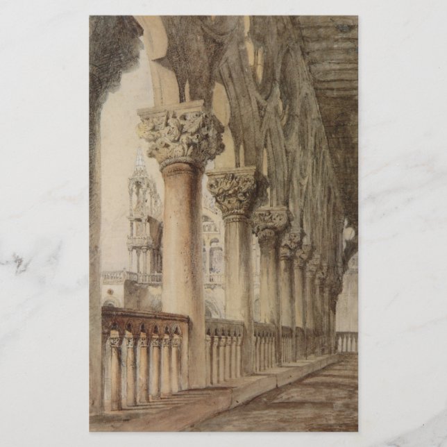 Papelería Palacio Ducal (por John Ruskin) (Anverso)