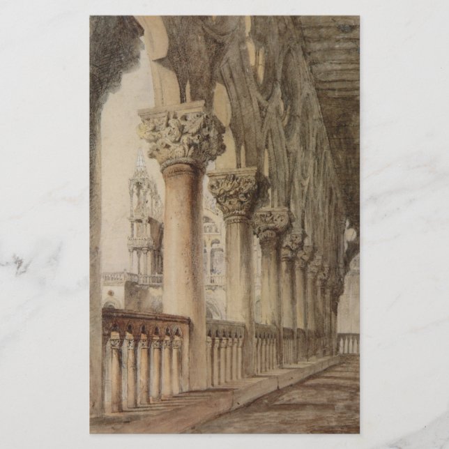 Papelería Palacio Ducal (por John Ruskin) (Anverso)