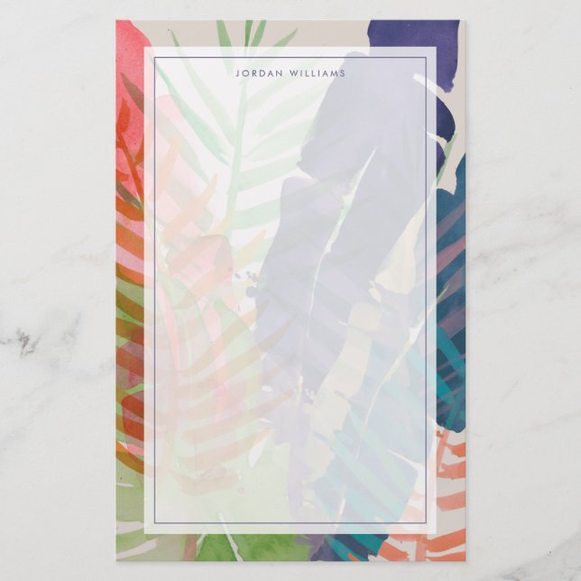 Papelería Palmas eléctricas (Anverso)