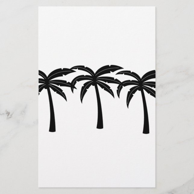 Papelería Palmeras Tropicales (Anverso)