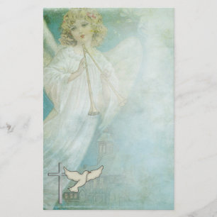 Papelería Paloma cristiana del ángel inmóvil