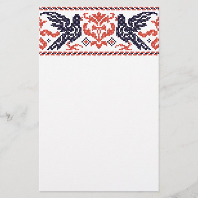 Papelería Palomas de pareja (Anverso)