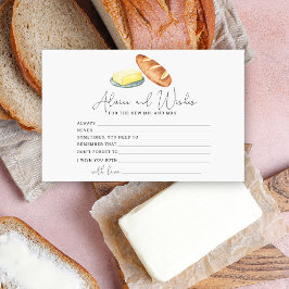 Papelería pan y mantequilla - consejos y deseos para una duc