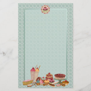Papelería Panadería con pasteles y pastelería