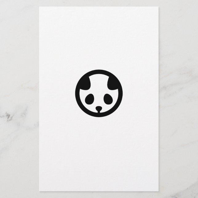 Papelería Panda en círculo (Anverso)