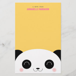 Papelería Panda linda del Peekaboo de Kawaii