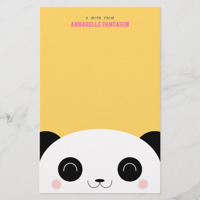 Papelería Panda linda del Peekaboo de Kawaii (Anverso)