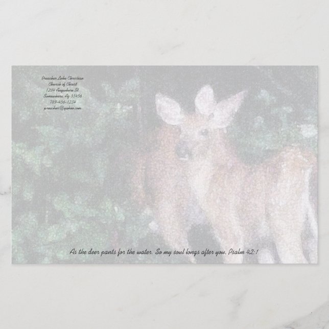 Papelería Pantalones de ciervos cristianos para la estanterí