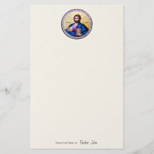 Papelería Pantocrador Señor de todos los ícono cristiano ort