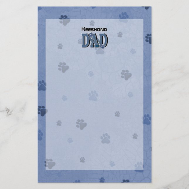Papelería PAPÁ del Keeshond (Anverso)