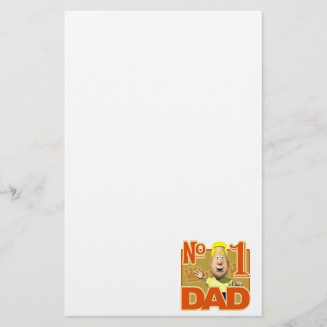 Papelería Papá del número uno (Anverso)
