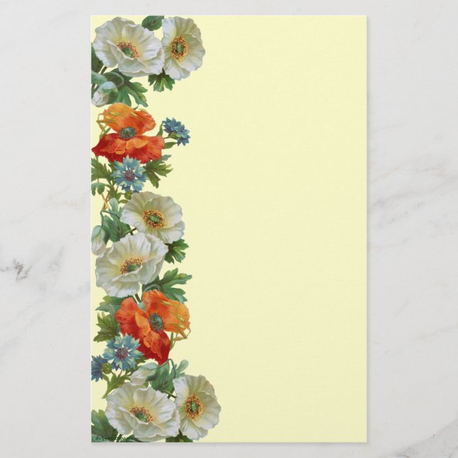 Papelería Papas y flores Estacionamiento de arte floral (Anverso)