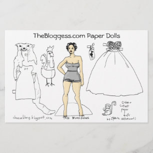 Papelería Papel-muñecas de Bloggess (por el fattieart)