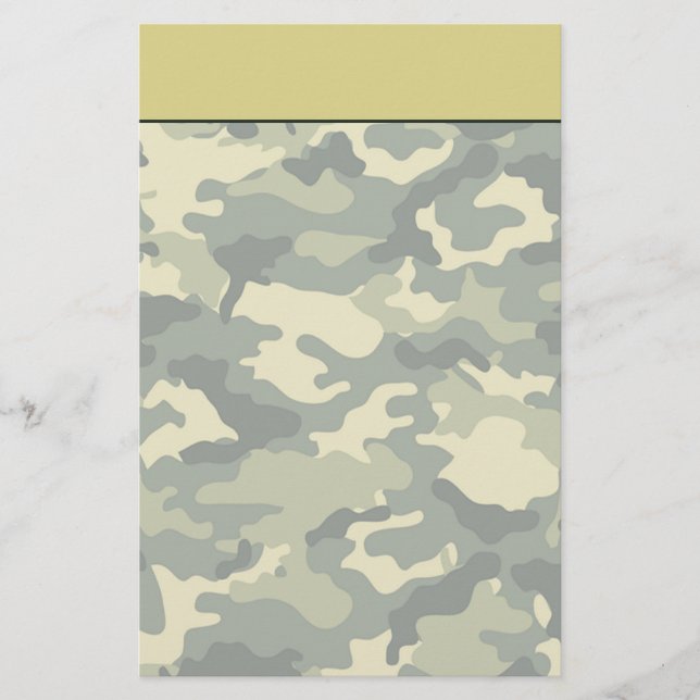 Papelería Papelaría de camuflaje militar (Anverso)