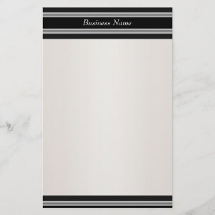 Papelería Papelera Negro Crema Blanco
