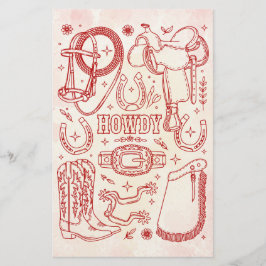 Papelería Paquete de Vaquero de Texas