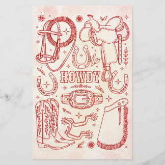Papelería Paquete de Vaquero de Texas