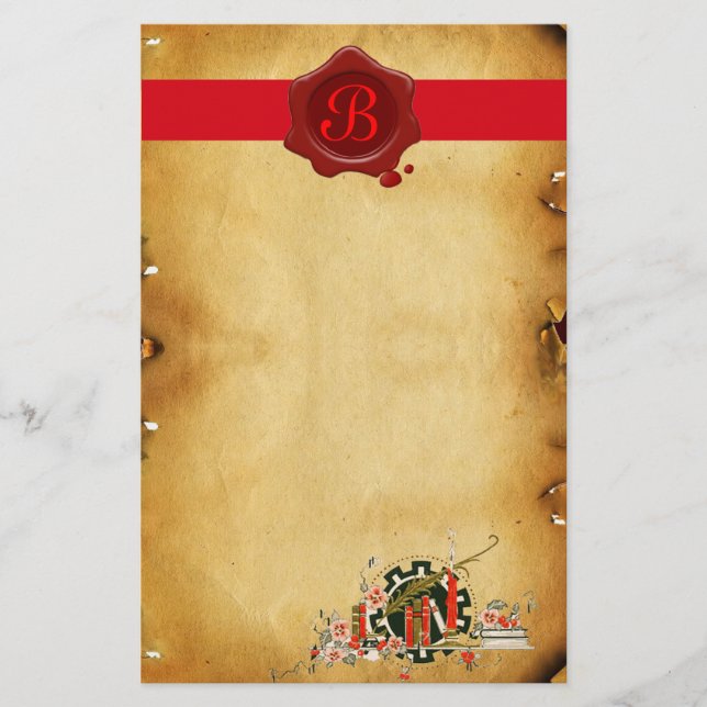 PAPELERÍA PARCHE DE GRADUACIÓN MONOGRAMA DE SELLO DE CERRAMI (Anverso)
