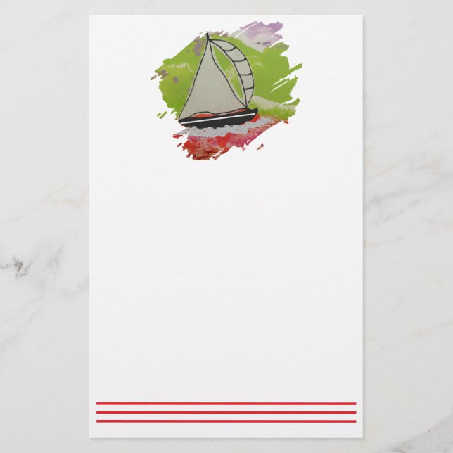 Papelería Pareja de velero (Anverso)