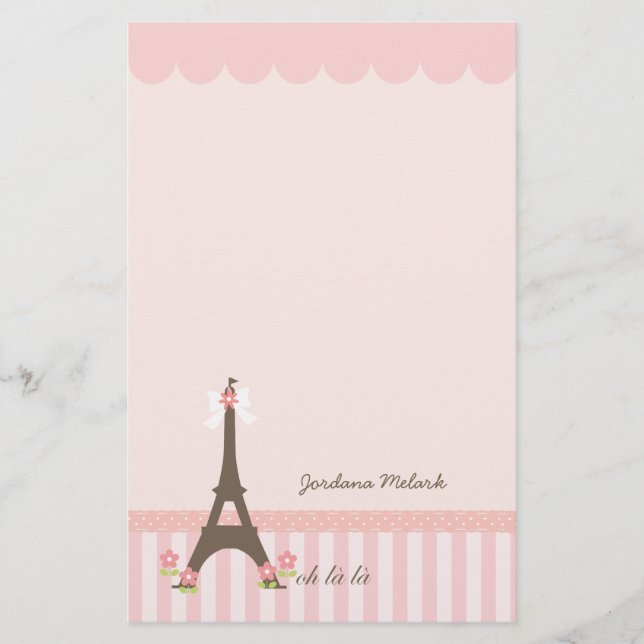 Papelería París en la primavera femenina (Anverso)