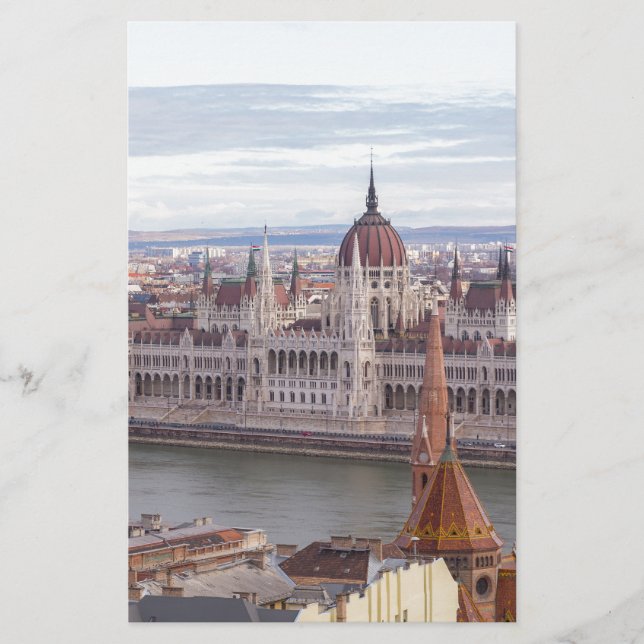 Papelería Parlamento húngaro Budapest por día (Anverso)