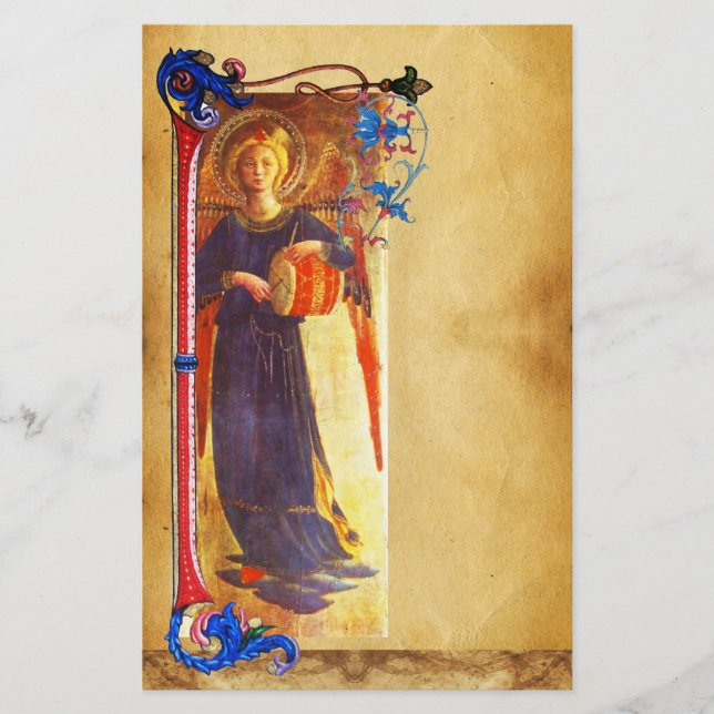 PAPELERÍA PARQUE FLORAL ANGEL DE NAVIDADES MUSICALES (Anverso)