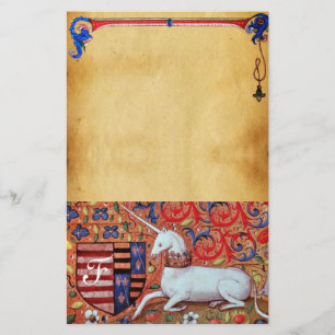 PAPELERÍA PARQUE FLORAL MARRÓN UNICORN MONOGRAM