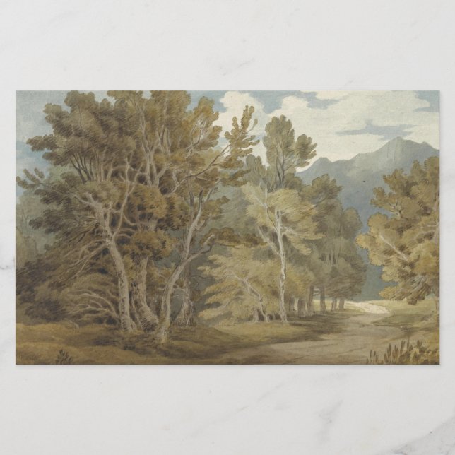 Papelería Parque Gowbarrow, Ullswater (por John White Abbott (Anverso)