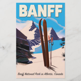 Papelería Parque Nacional Banff en Alberta, Canadá.