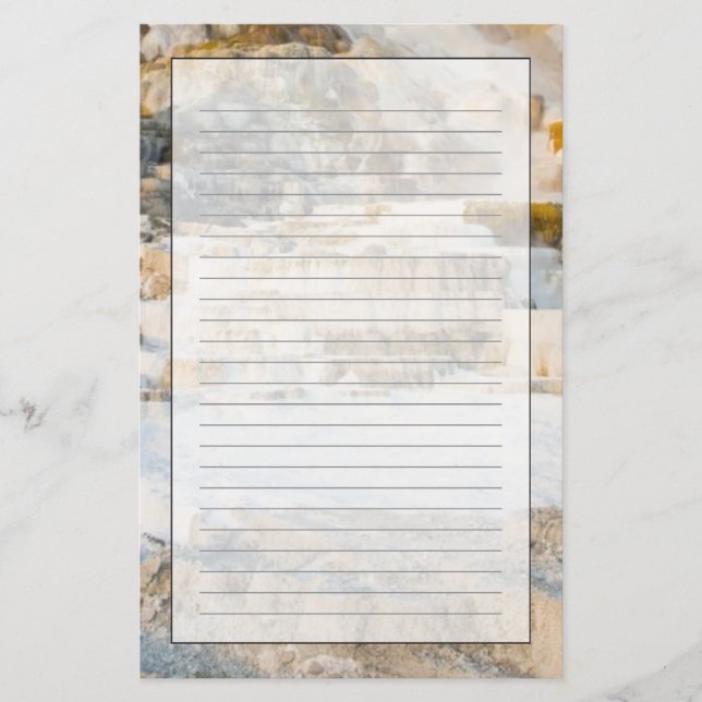 Papelería Parque nacional de Yellowstone (Anverso)