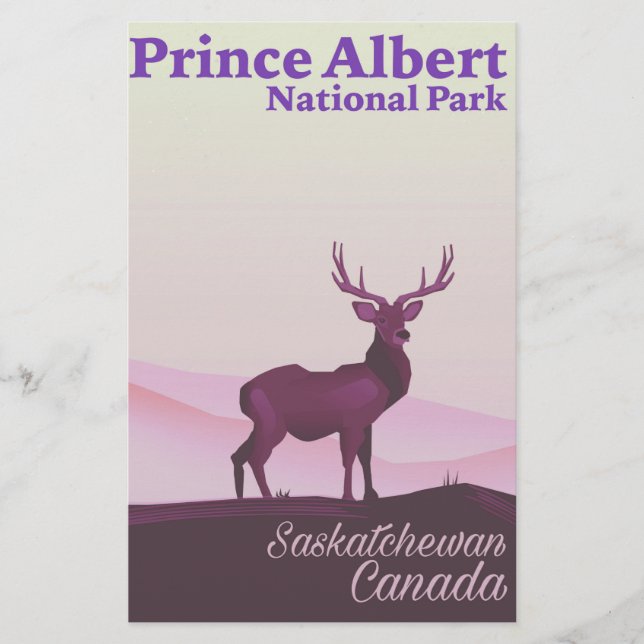 Papelería Parque Nacional Prince Albert, Saskatchewan, Canad (Anverso)
