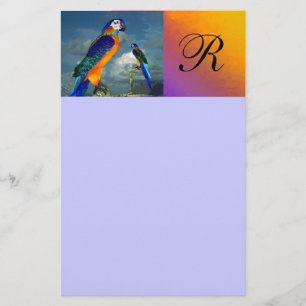PAPELERÍA PARROS HIPEROS / ARA AZUL MONOGRAM