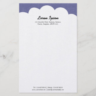 Papelería Parte superior de la nube - Gris Púrpura