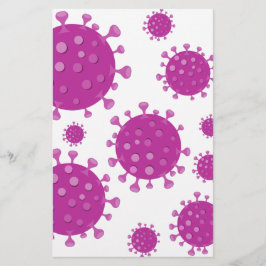 Papelería Partícula viral púrpura